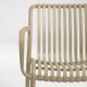 KAVE HOME Isabellini hagestol, med armlener - beige polypropylen