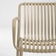 KAVE HOME Isabellini hagestol, med armlener - beige polypropylen