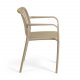 KAVE HOME Isabellini hagestol, med armlener - beige polypropylen