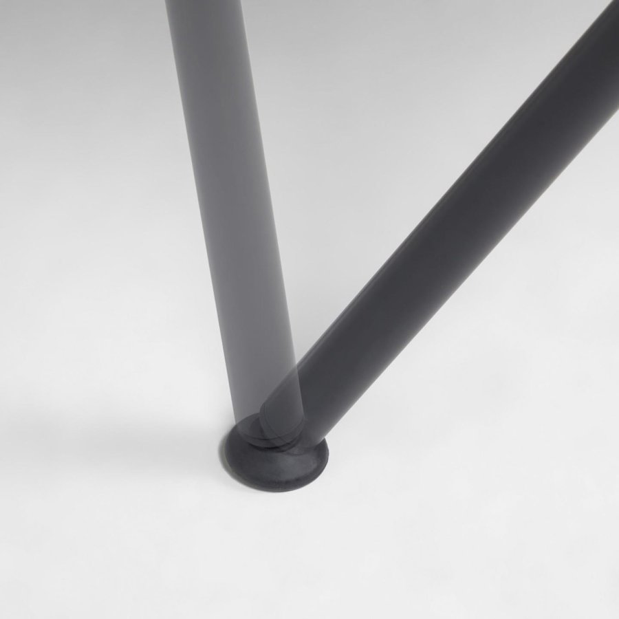 KAVE HOME Surpika hagestol, med armlener og pute - sort plast