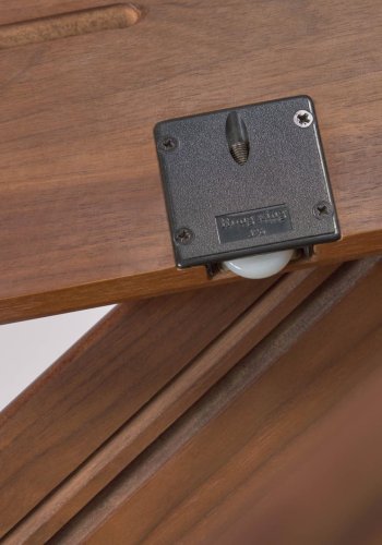 KAVE HOME Carolin skjenk, m. 2 skyvedrer og 1 skuff - brun valnttfiner og valntttre (180x83,8)