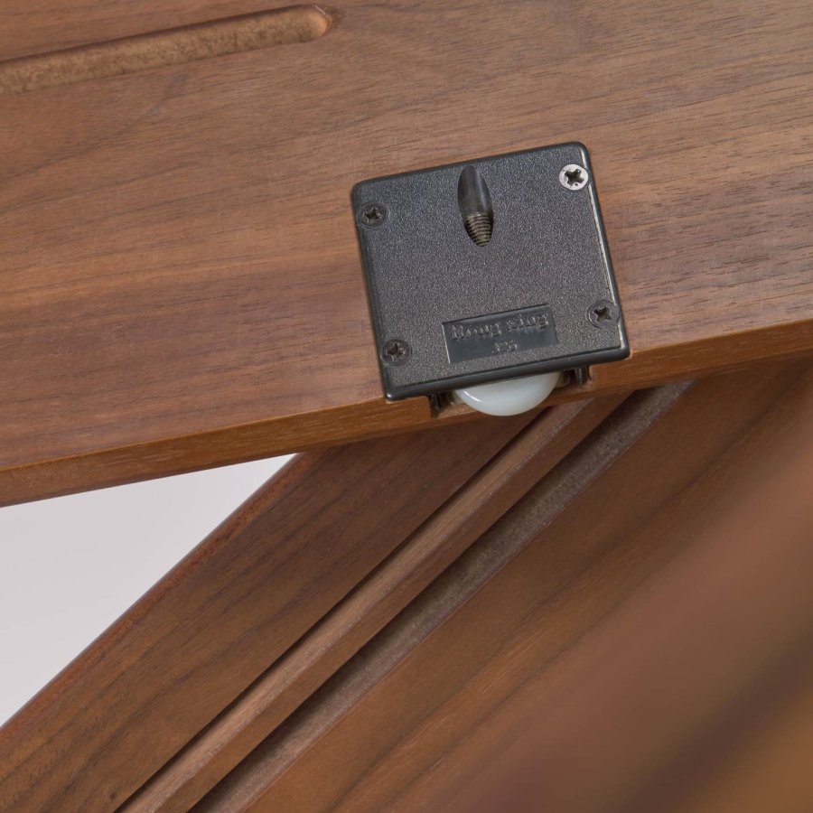 KAVE HOME Carolin skjenk, m. 2 skyvedrer og 1 skuff - brun valnttfiner og valntttre (180x83,8)