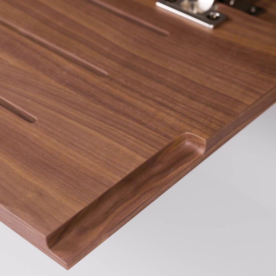 KAVE HOME Carolin TV-bord, m. 1 dr og 1 skuff - brun valnttfiner og valntttre (180x45)