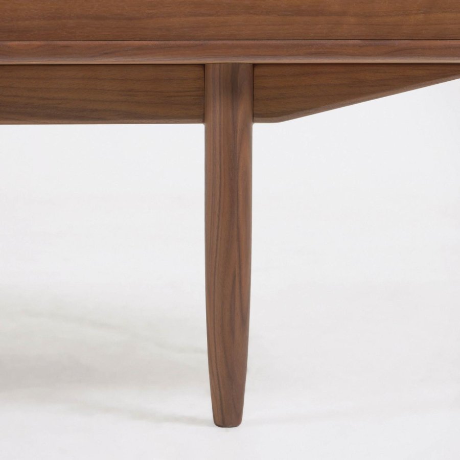 KAVE HOME Carolin TV-bord, m. 1 dr og 1 skuff - brun valnttfiner og valntttre (180x45)