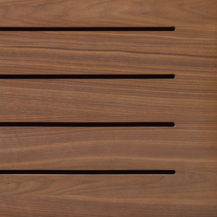 KAVE HOME Carolin reol, m. 1 skyvedr - brun valnttfiner og valntttre (130x169)