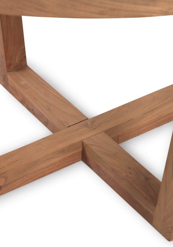 KAVE HOME Nahla spisebord, rundt - naturlig akasietre (120)