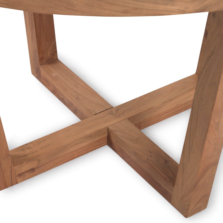 KAVE HOME Nahla spisebord, rundt - naturlig akasietre (120)