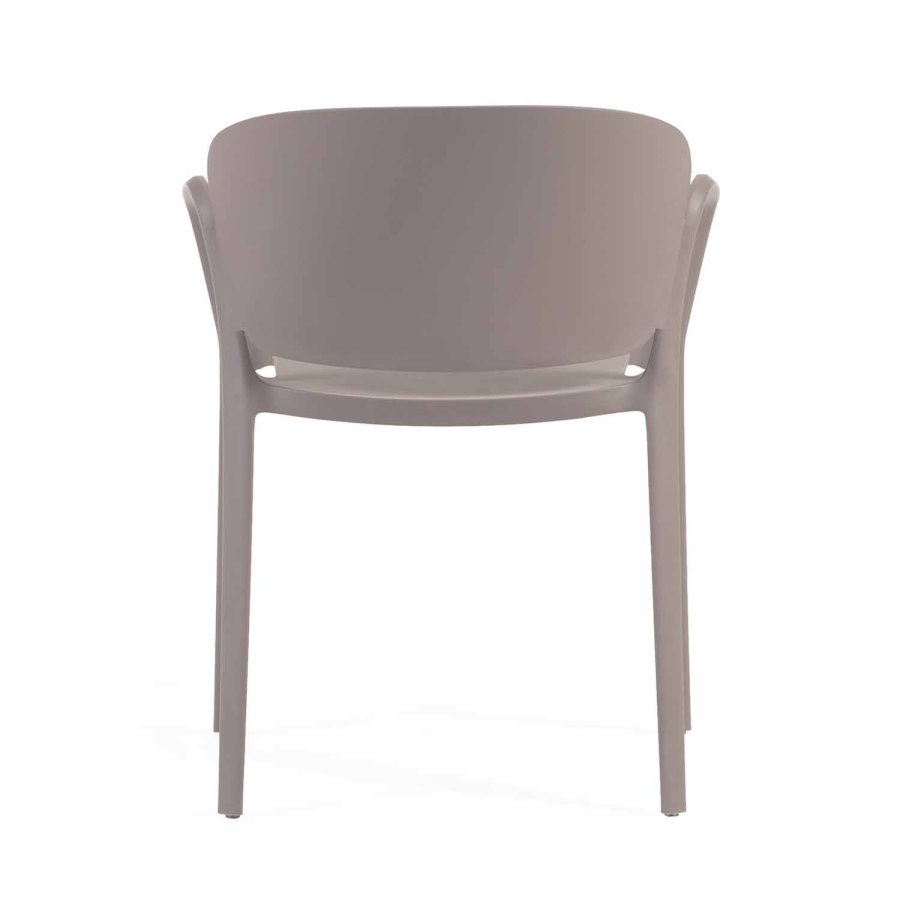 KAVE HOME Ania hagestol, med armlener - brun polypropylen