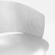 KAVE HOME Yeray hagestol, med armlener - hvit resirkulert polypropylen
