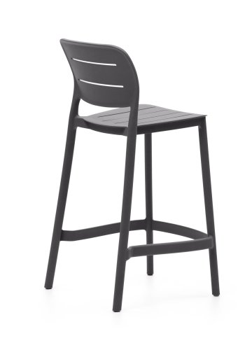 KAVE HOME Morella utendrs barkrakk, med rygg og fotsttte - gr plast