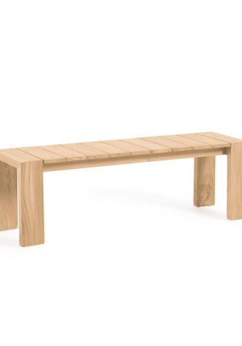 KAVE HOME Victoire hagebenk, rektangulr - naturlig teak (175x38)