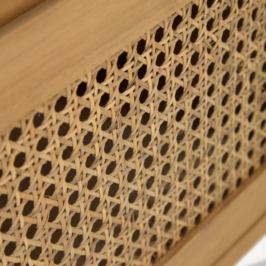 KAVE HOME Sabiela baderomsskap, m. 2 skuffer - naturlig rotting og teak (86x45)