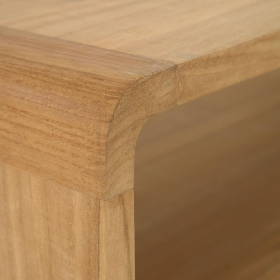 KAVE HOME Sabiela baderomsskap, m. 2 skuffer - naturlig rotting og teak (86x45)