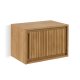 KAVE HOME Taciana baderomsskap, m. 1 dr - naturlig teak (60x40)