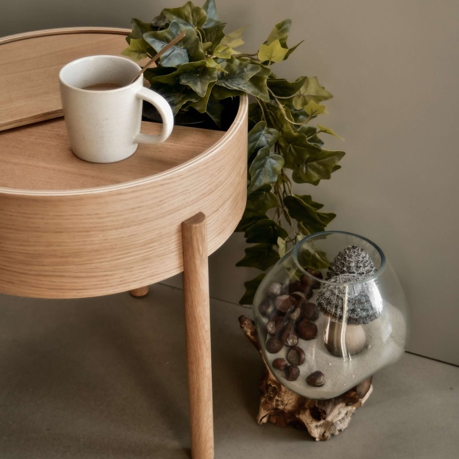 HOUSE NORDIC San Marino Vanndrpeskulptur - glass/naturtre (H:20)