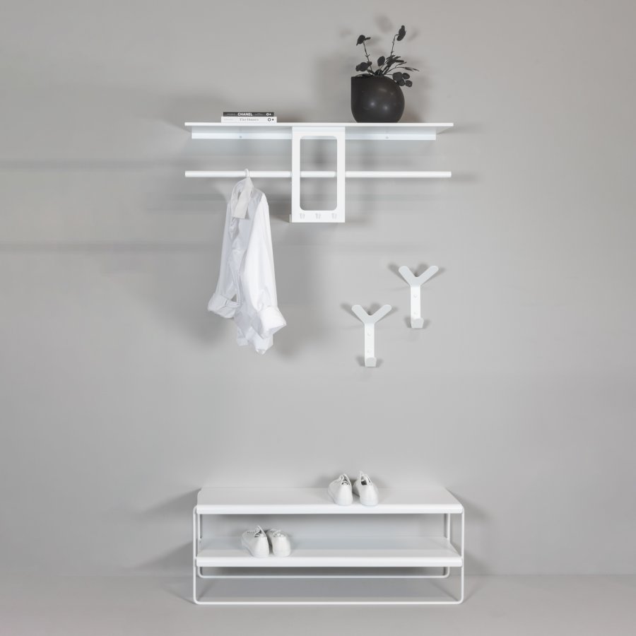 SPINDER DESIGN Ando klesstativ, liten - hvit stl (B:100)