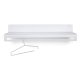 SPINDER DESIGN Wave klesstativ, m hylle - hvit stl (B:78)