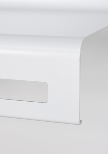 SPINDER DESIGN Wave klesstativ, m hylle - hvit stl (B:78)