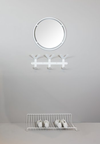 SPINDER DESIGN Leaf knagerkke - hvid stl