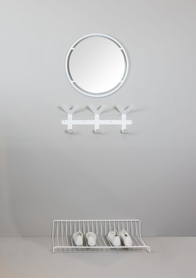 SPINDER DESIGN Leaf knagerkke - hvid stl