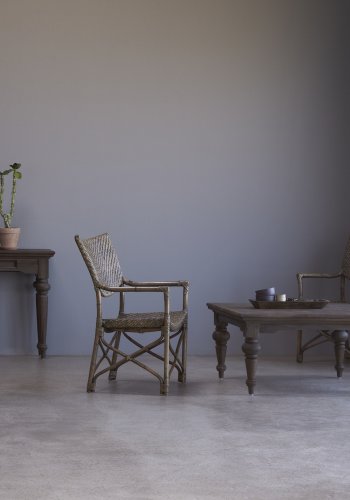 NOVASOLO Wickerworks Squire spisestol - flettet rotting med armlener