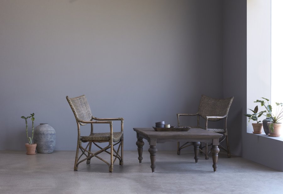 NOVASOLO Wickerworks Squire spisestol - flettet rotting med armlener