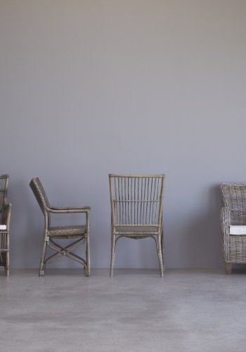 NOVASOLO Wickerworks Squire spisestol - flettet rotting med armlener