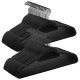 SONGMICS fl�yelskleshengere, sett med 50 kleshengere med svart svingkrok, sklisikre og plassbesparende, 0,5 cm tykke, 43 cm lange for frakk, skjorte, kjole, bukser, slips, blekksvart UCRF021B02