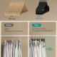 SONGMICS fl�yelskleshengere, sett med 50 kleshengere med svart svingkrok, sklisikre og plassbesparende, 0,5 cm tykke, 43 cm lange for frakk, skjorte, kjole, bukser, slips, blekksvart UCRF021B02