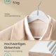 SONGMICS Trehengere, Sett med 30, Tynne Trehengere, Hakk i Skulderomr�det, Buksehenger, 360&deg; Roterende Krok, Bj�rketre, For Belter og Jakker, Cloud White CRW030W02