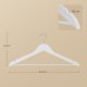 SONGMICS Trehengere, Sett med 30, Tynne Trehengere, Hakk i Skulderomr�det, Buksehenger, 360&deg; Roterende Krok, Bj�rketre, For Belter og Jakker, Cloud White CRW030W02