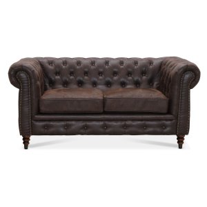 Cambridge 2-seters chesterfield sofa - brun
