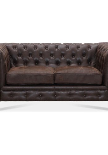 Cambridge 2-seters chesterfield sofa - brun