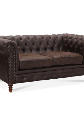 Cambridge 2-seters chesterfield sofa - brun