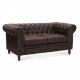 Cambridge 2-seters chesterfield sofa - brun