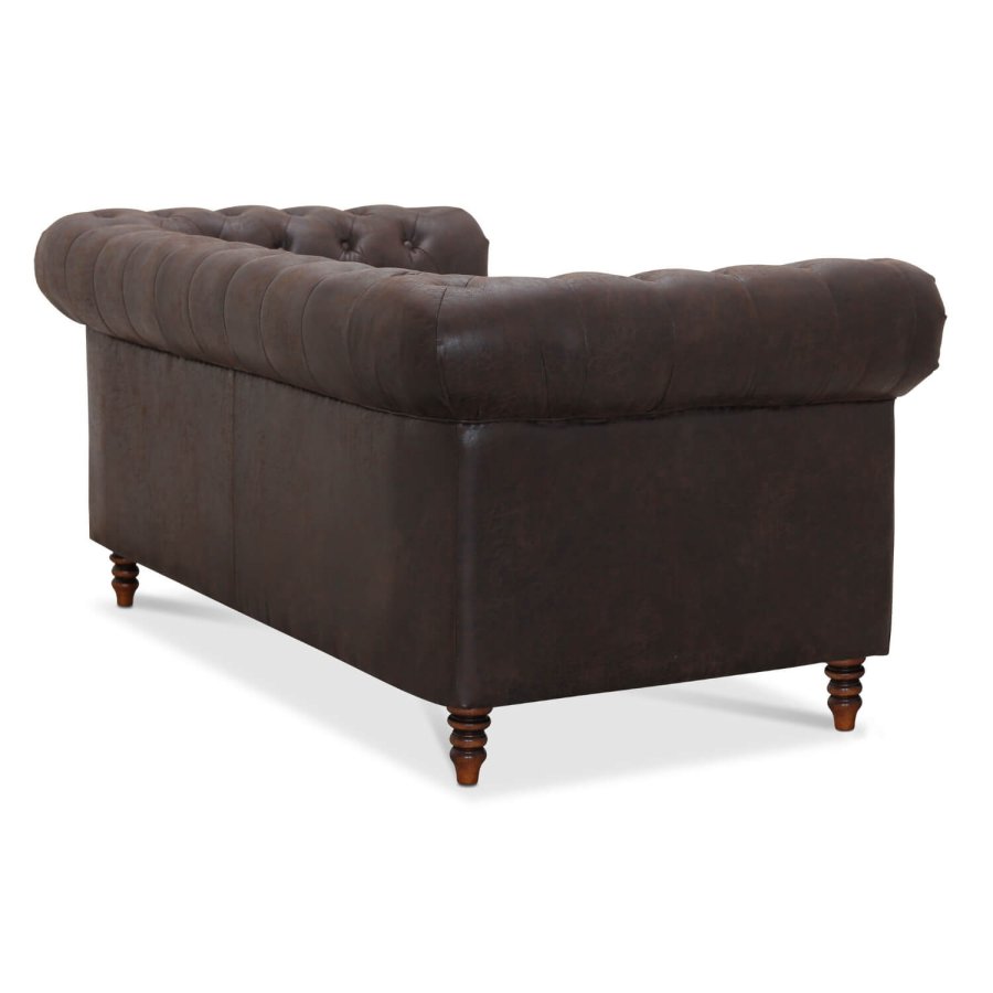 Cambridge 2-seters chesterfield sofa - brun