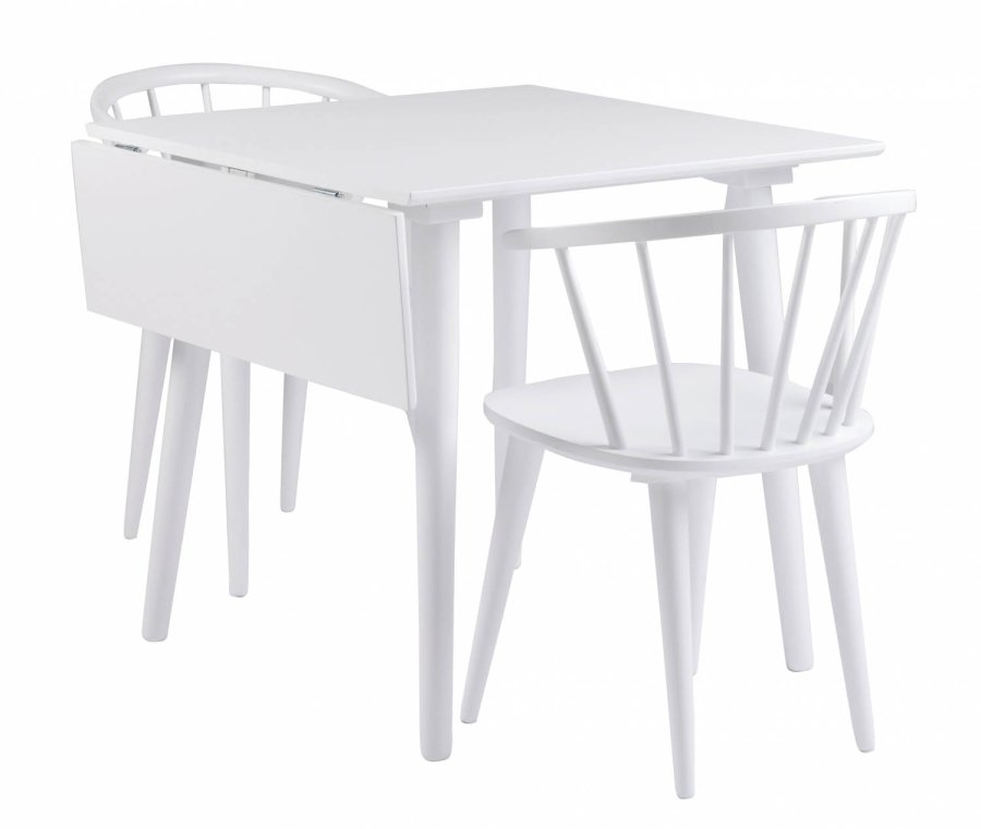 ROWICO Carmen Esszimmerstuhl - weißes Holz, mit Armlehnen