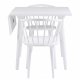 ROWICO Carmen Esszimmerstuhl - weißes Holz, mit Armlehnen