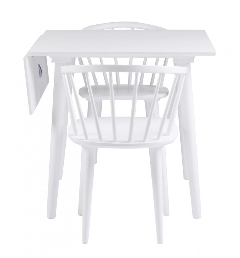 ROWICO Carmen Esszimmerstuhl - weißes Holz, mit Armlehnen