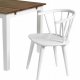 ROWICO Carmen Esszimmerstuhl - weißes Holz, mit Armlehnen