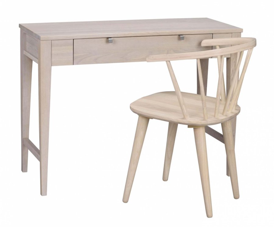 ROWICO Confetti konsolbord - hvidpigmenteret eg, m. skuffe