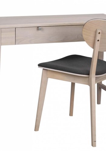 ROWICO Confetti konsolbord - hvidpigmenteret eg, m. skuffe