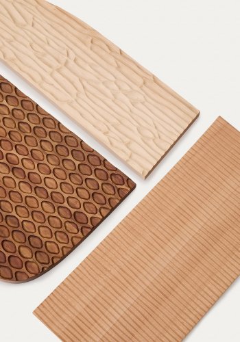 KAVE HOME Trivax veggpanel - brunt akasietre (sett med 3)