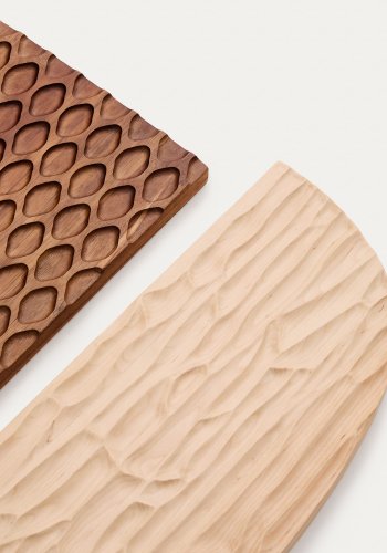 KAVE HOME Trivax veggpanel - brunt akasietre (sett med 3)