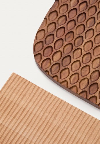 KAVE HOME Trivax veggpanel - brunt akasietre (sett med 3)