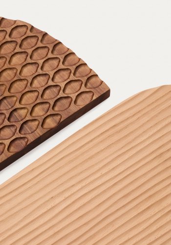 KAVE HOME Trivax veggpanel - brunt akasietre (sett med 4)