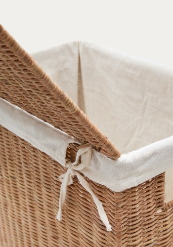 KAVE HOME Indali sett med 2 rottingkurver, 43 x 27 cm / 50 x 20 cm