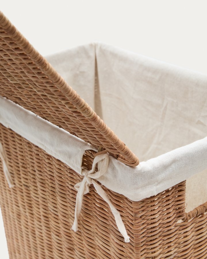 KAVE HOME Indali sett med 2 rottingkurver, 43 x 27 cm / 50 x 20 cm