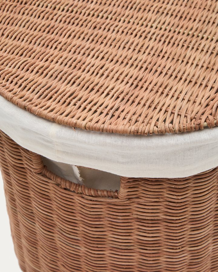 KAVE HOME Indali sett med 2 rottingkurver, 50 cm / 55 cm