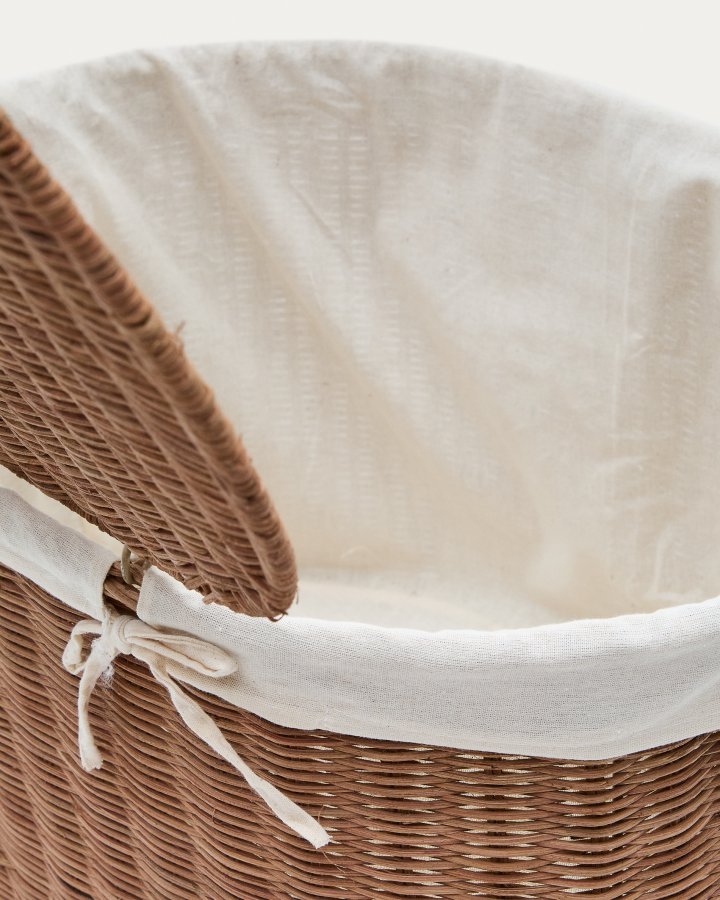 KAVE HOME Indali sett med 2 rottingkurver, 50 cm / 55 cm